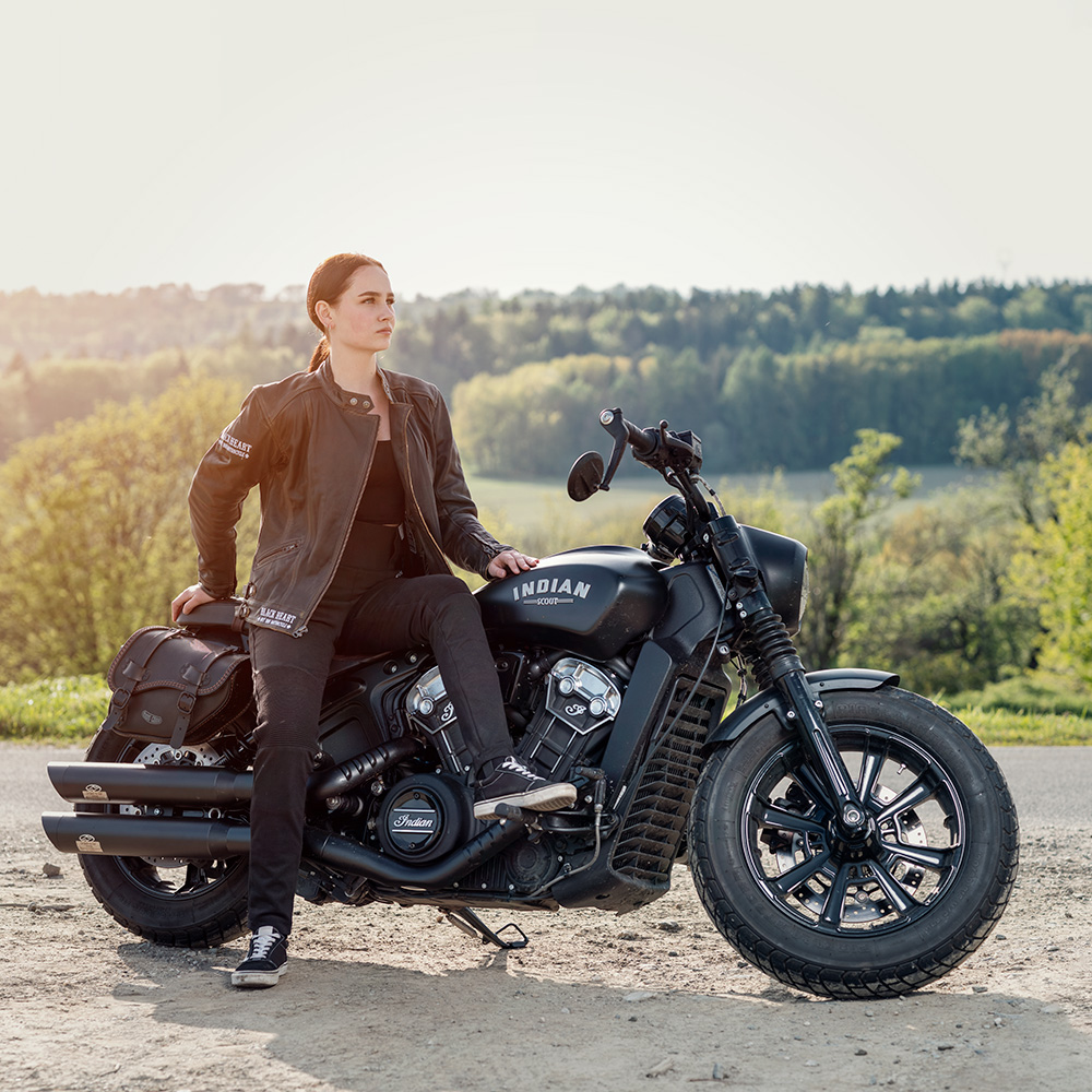 Női motoros leggings W-TEC Woposum fekete XS termék 2. képe