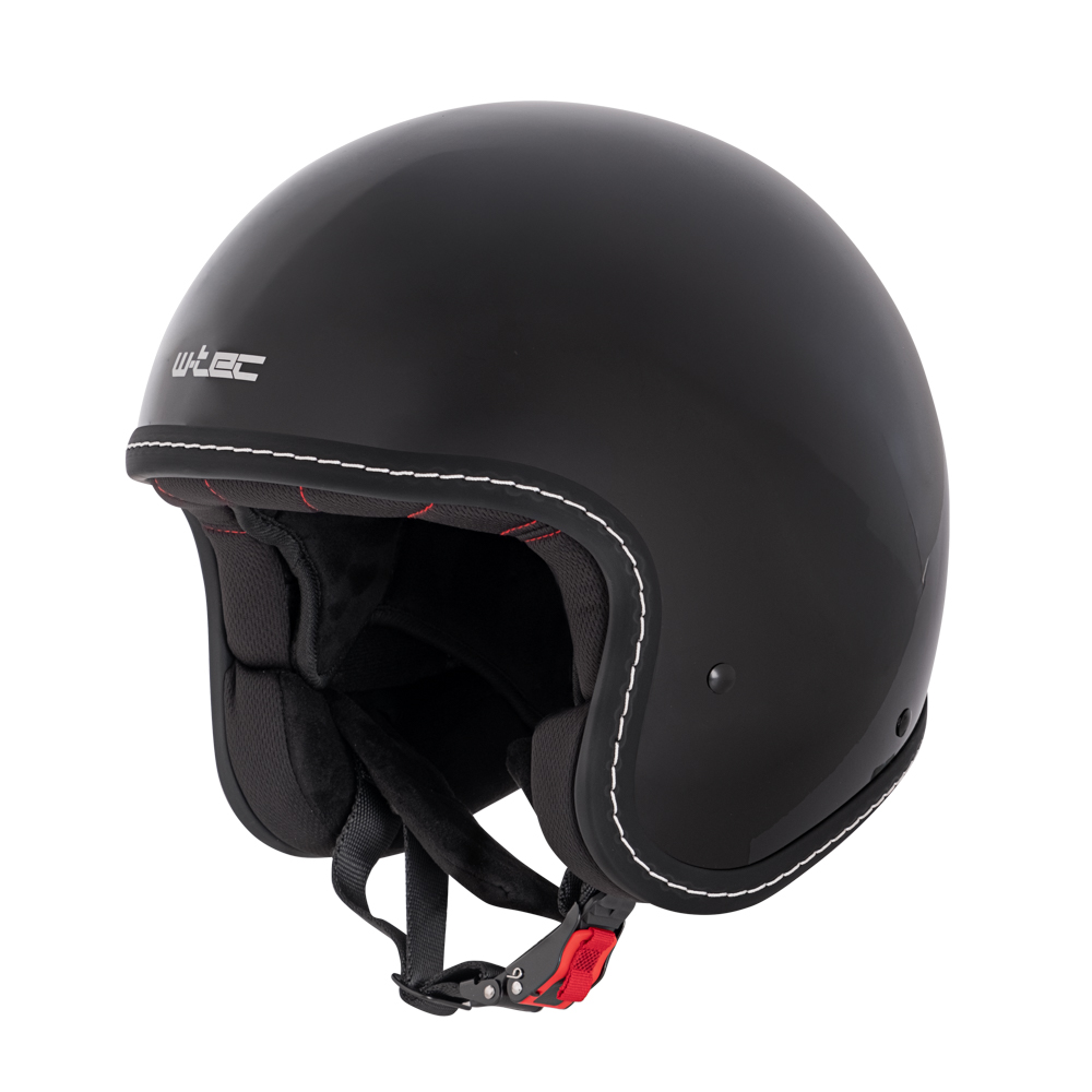 Chopper bukósisak W-TEC Badachos fényes fekete XS (53-54) akciós termékkép 1