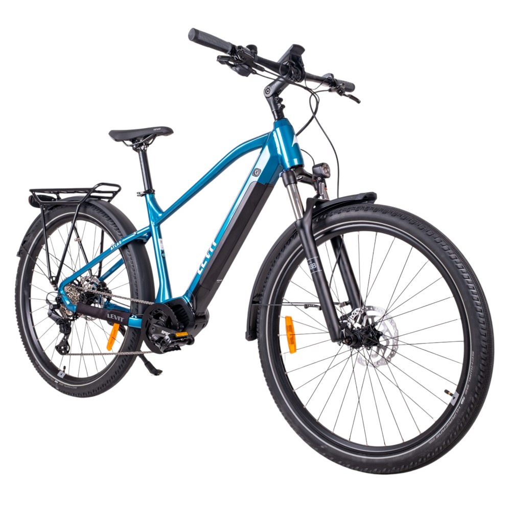 Trekking elektromos kerékpár Levit Atlas Vinka Overstep 630 29" - 2024 17" (165-175 cm) Petróleumkék Gyöngy termék 2. képe
