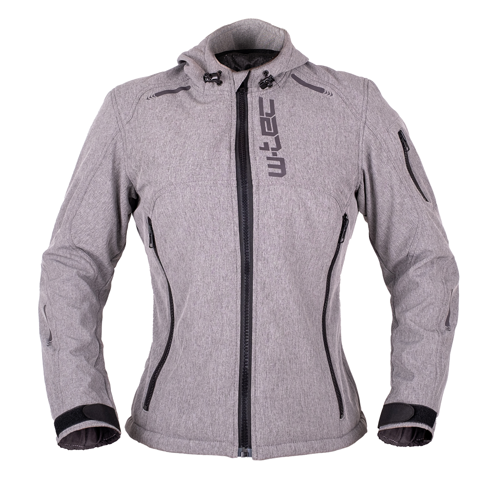 Női softshell motoros kabát W-TEC Algenia  szürke  XS akciós termékkép 1
