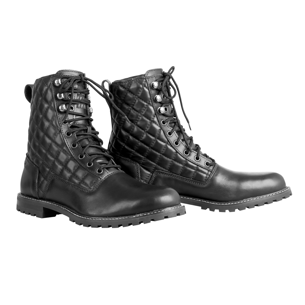 Női motoros csizma W-TEC Leocia Black megerősített párnázás, csúszásgátló talp, fűzős rögzítés fekete 36 akciós termékkép 1