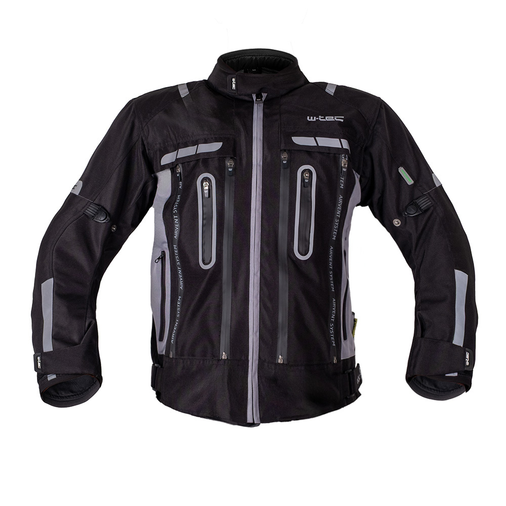 Motoros kabát W-TEC Gelnair EVO, szellőző, CE protektorok, visionight, zsebek, tépőzáras mandzsetta fekete-fluo XS termék 2. képe
