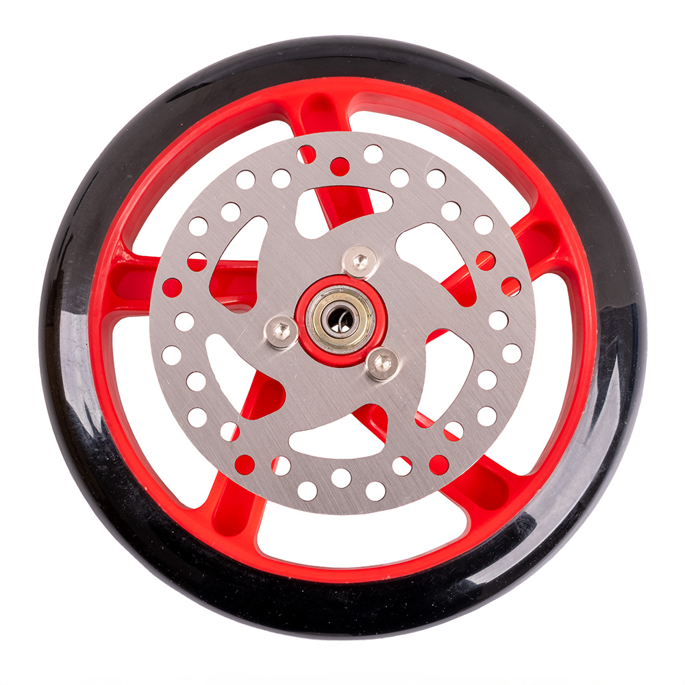 Pótkerék féktárcsával Discola rollerre 200x40mm  kék termék 2. képe