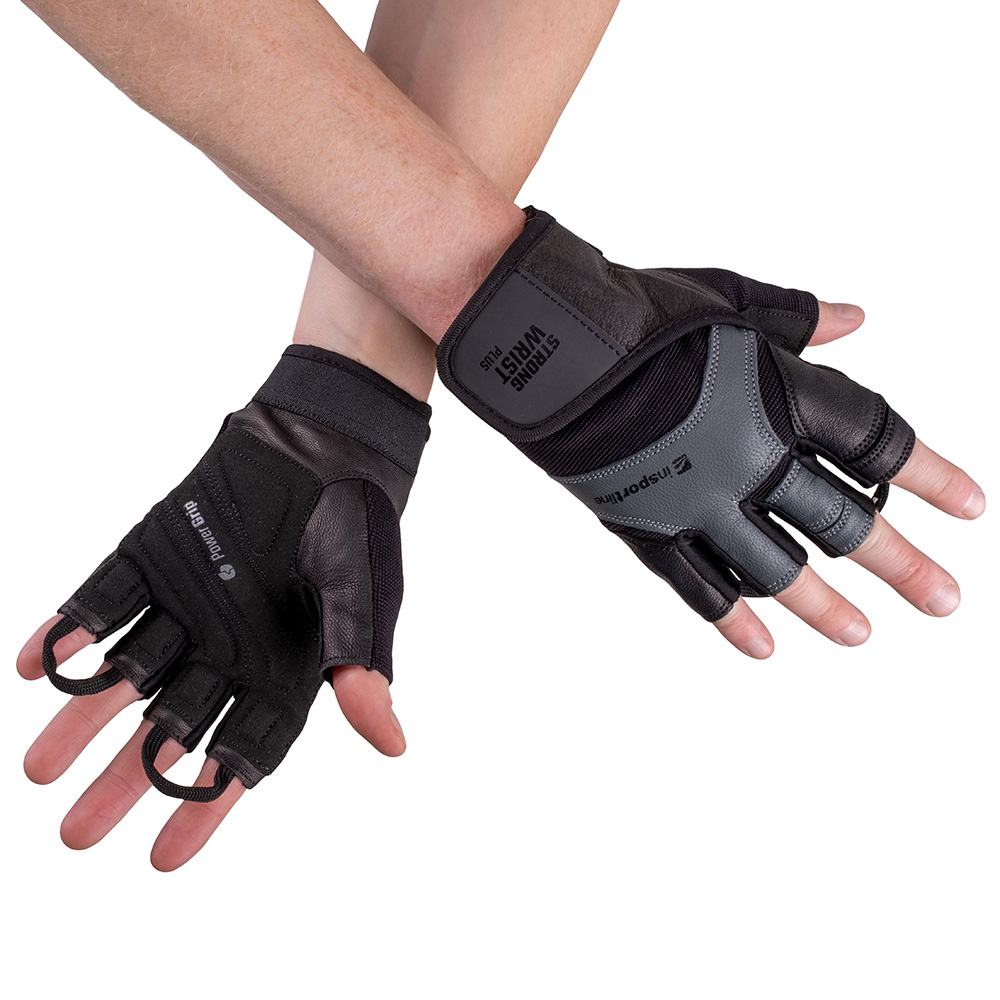 Fitness kesztyű inSPORTline StrongWrist Plus S termék 2. képe