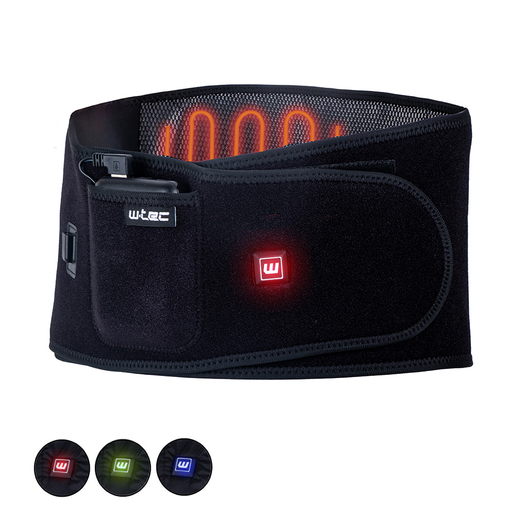 Fűthető deréköv W-TEC HEATbelt XL-4XL, 3 fűtési mód, egyenletes hőelosztás, kiváló hőszigetelő tulajdonságok, erős tépőzár