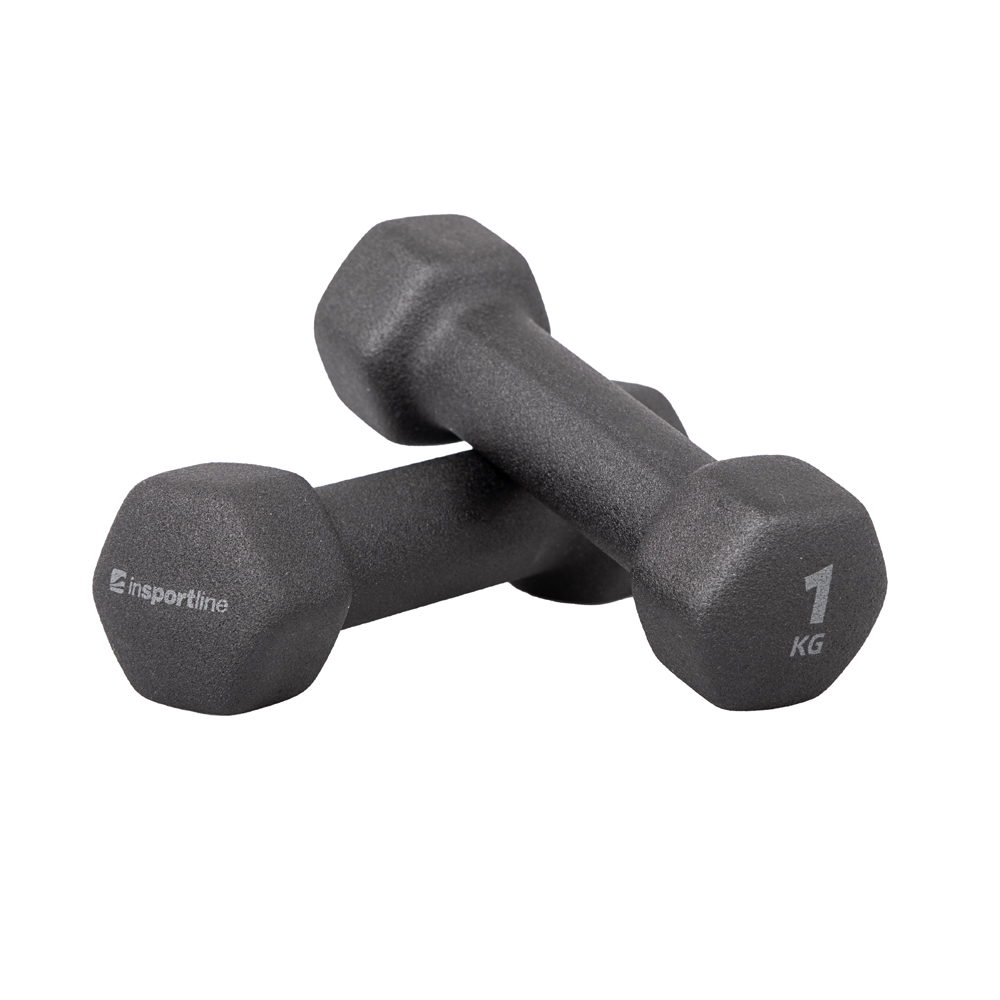 Neoprén kézi súlyzó inSPORTline ON-X Renbell 2 x 1 kg akciós termékkép 1