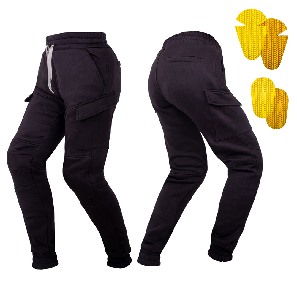 Motoros nadrág W-TEC Askew, DuPont™ Kevlar®, kivehető protektorok, AA osztályú, elasztikus derékszíj, gumírozott szegélyek fekete 32 / 32 akciós termékkép 1
