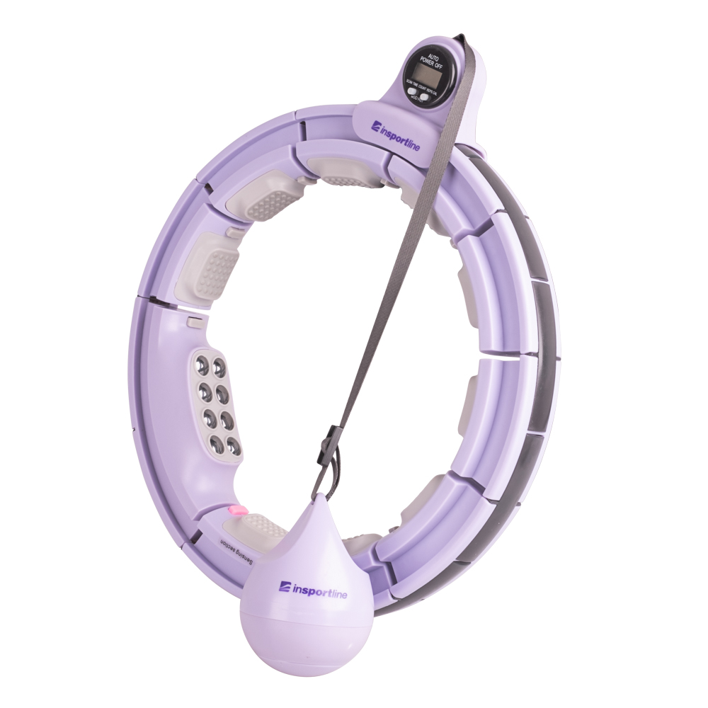 Hulahopp karika súllyal inSPORTline Weight Hoop Pro 69-105 cm termék 2. képe
