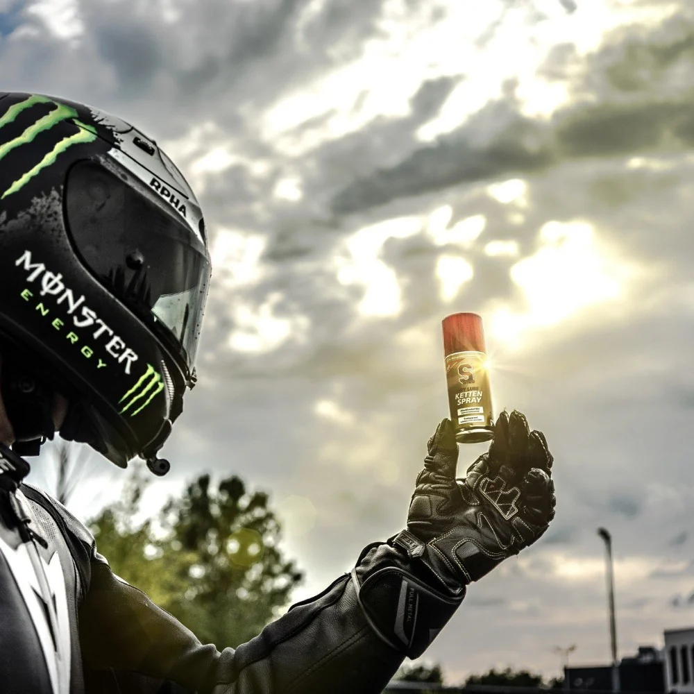 Láncspray S100 Dry Lube Chain Spray 100 ml, hibrid formula, PTFE, ellenáll a szennyeződésnek, praktikus kiszerelés termék 2. képe