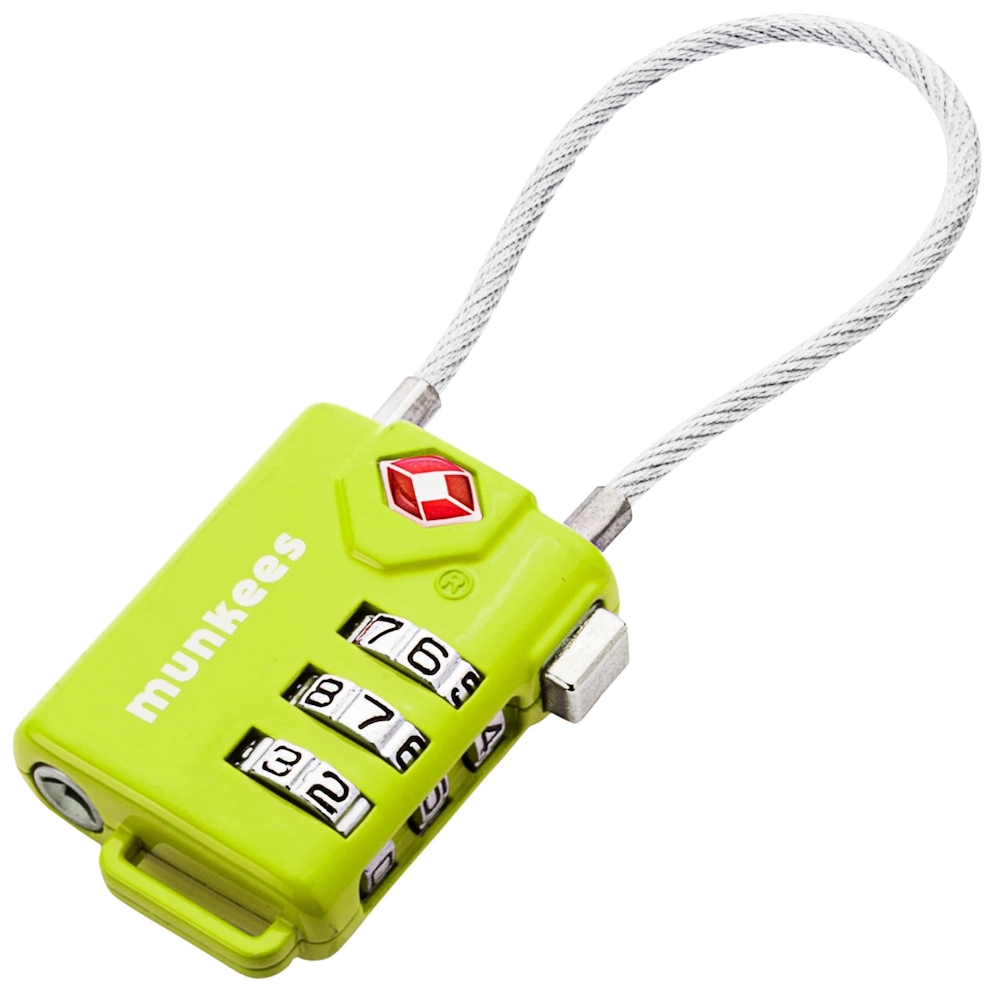 Kábelzár Munkees TSA Lock Cable, alumínium, TSA tanúsítvány akciós termékkép 1