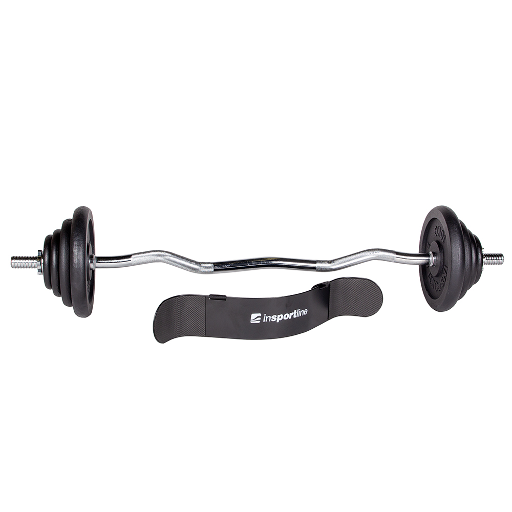 Súlyzó szett inSPORTline Castblack 120 cm/30 mm 45 kg akciós termékkép 1