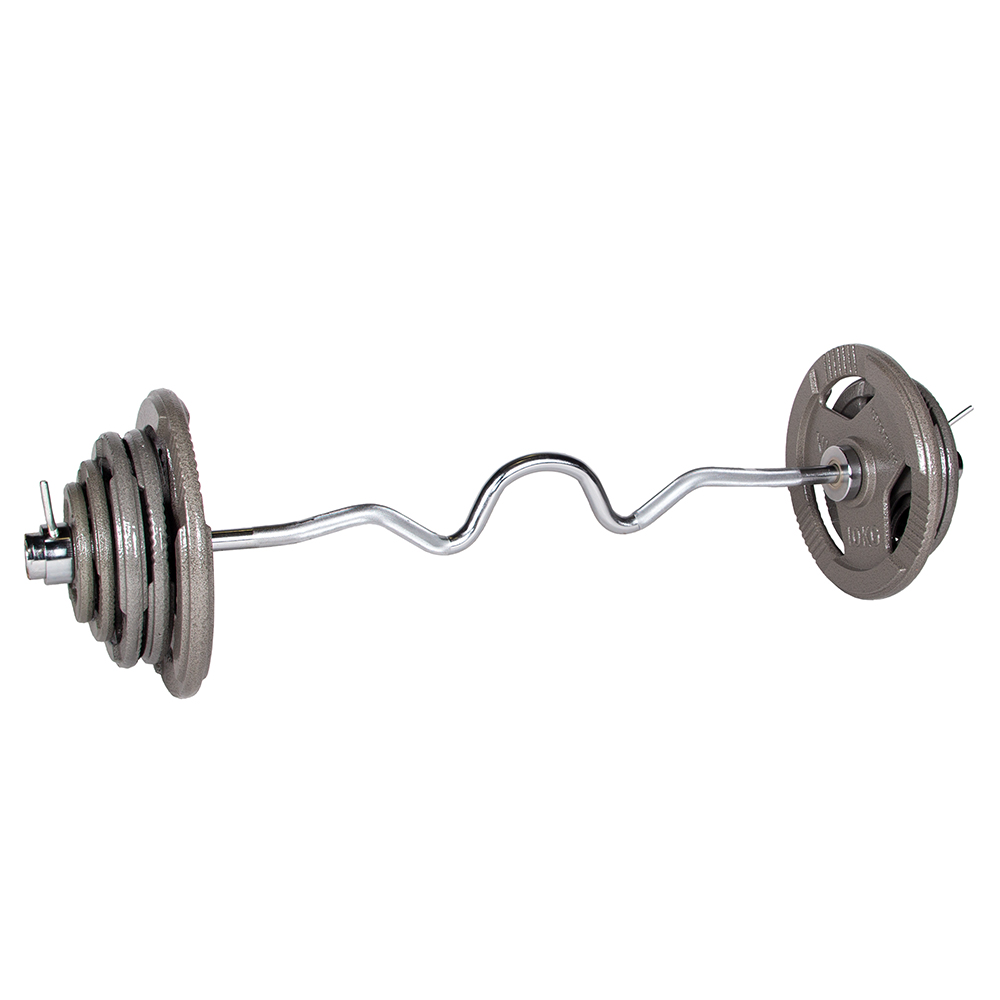 Olimpiai súlyzó szett inSPORTline Triceps Combo 120 cm/50 mm 56 kg akciós termékkép 1