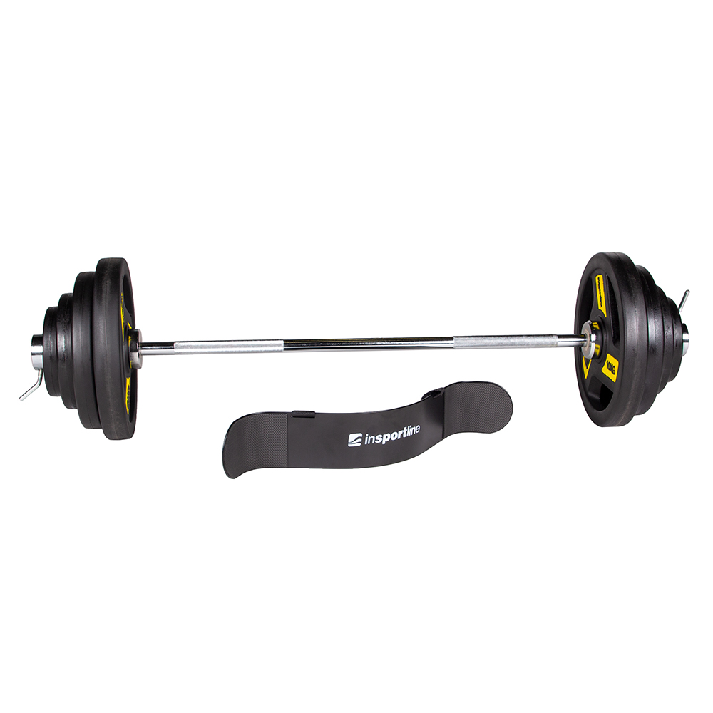Olimpiai súlyzó szett inSPORTline Biceps Herk 120 cm/50 mm 45 kg akciós termékkép 1