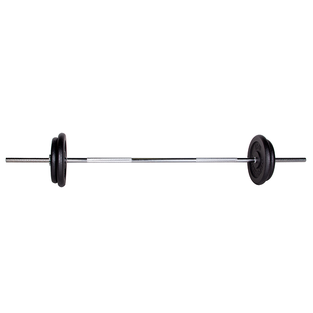 Súlyzó készlet inSPORTline Castblack 180+120+40 cm/30 mm 125kg termék 2. képe