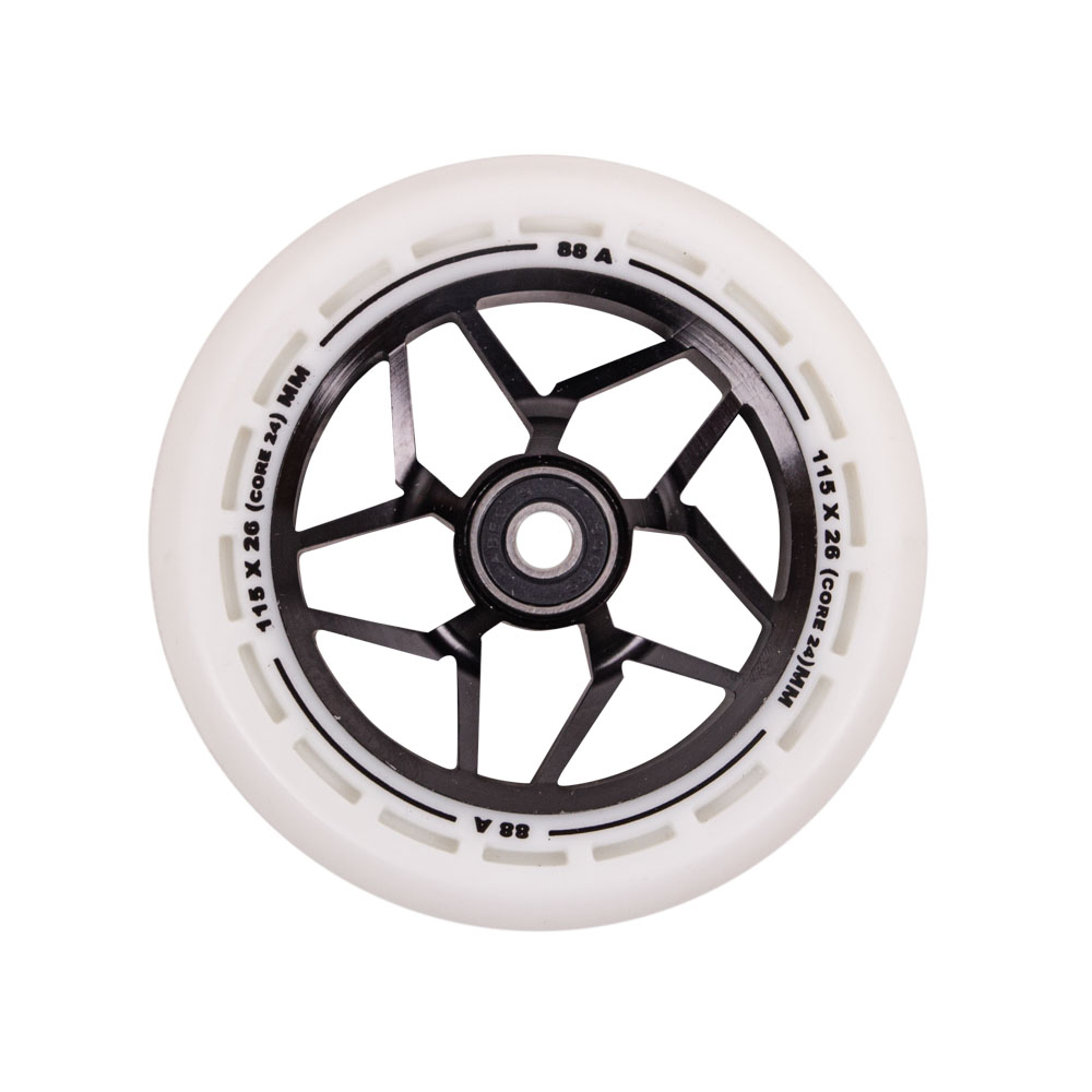 Roller kerék LMT L Wheel 115 mm ABEC 9 csapággyal  fekete-fehér akciós termékkép 1