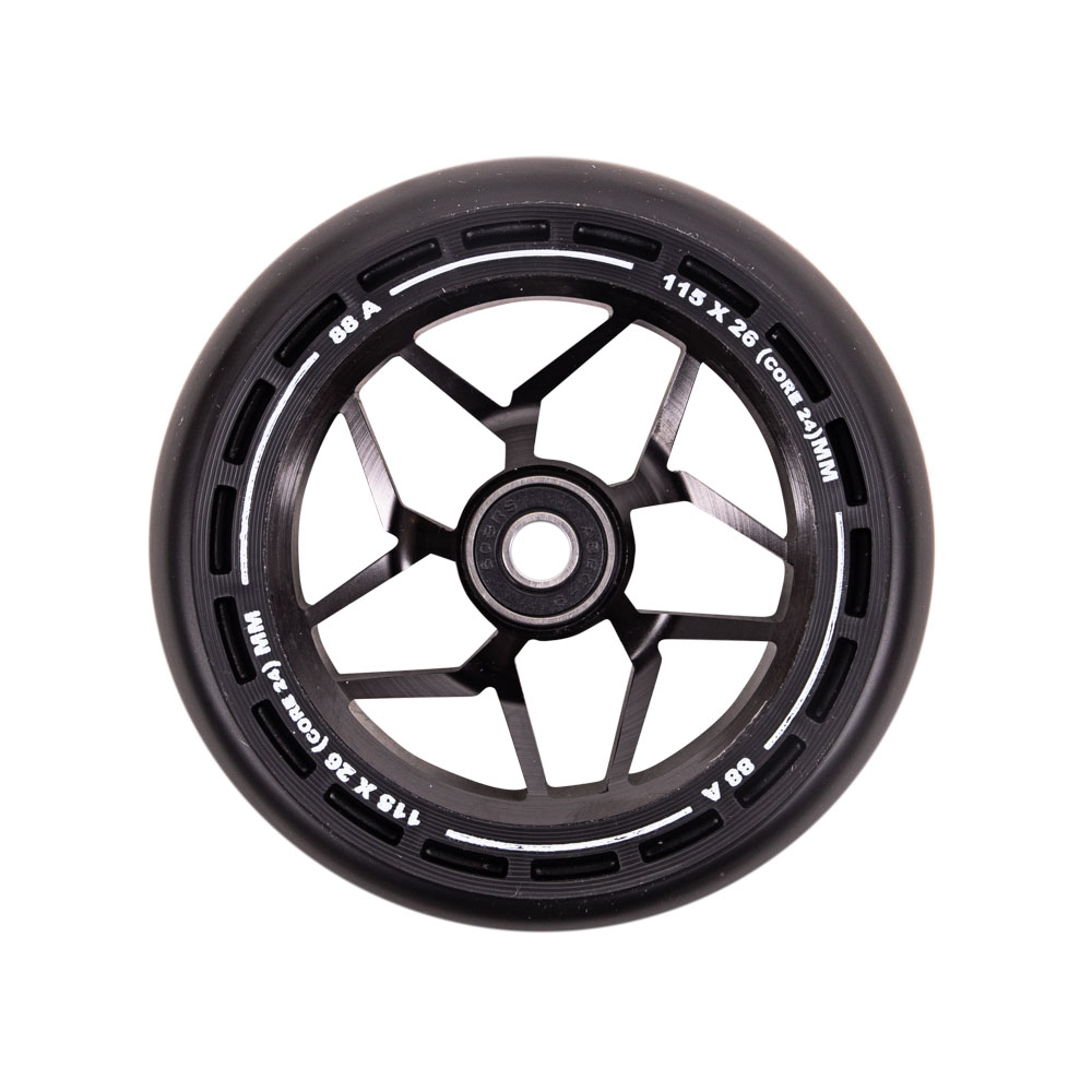 Roller kerék LMT L Wheel 115 mm ABEC 9 csapággyal fekete-fekete
