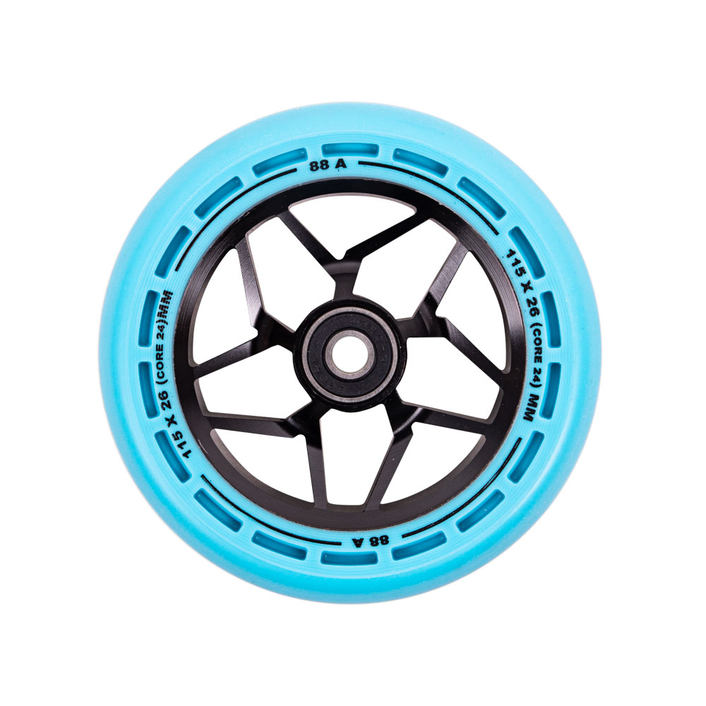 Roller kerék LMT L Wheel 115 mm ABEC 9 csapággyal  fekete-fehér termék 2. képe