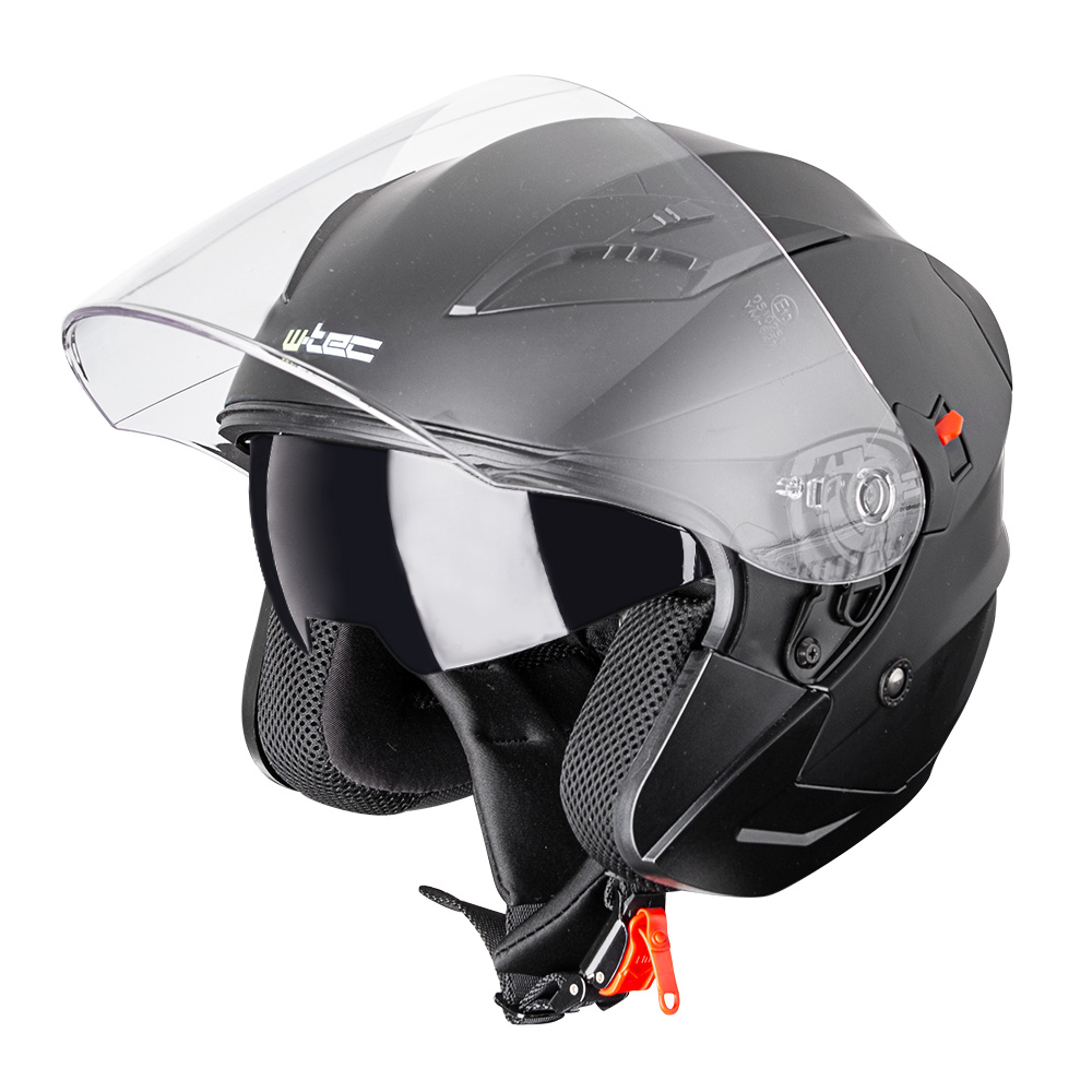 Motoros bukósisak W-TEC Putta matt fekete XL(61-62) akciós termékkép 1