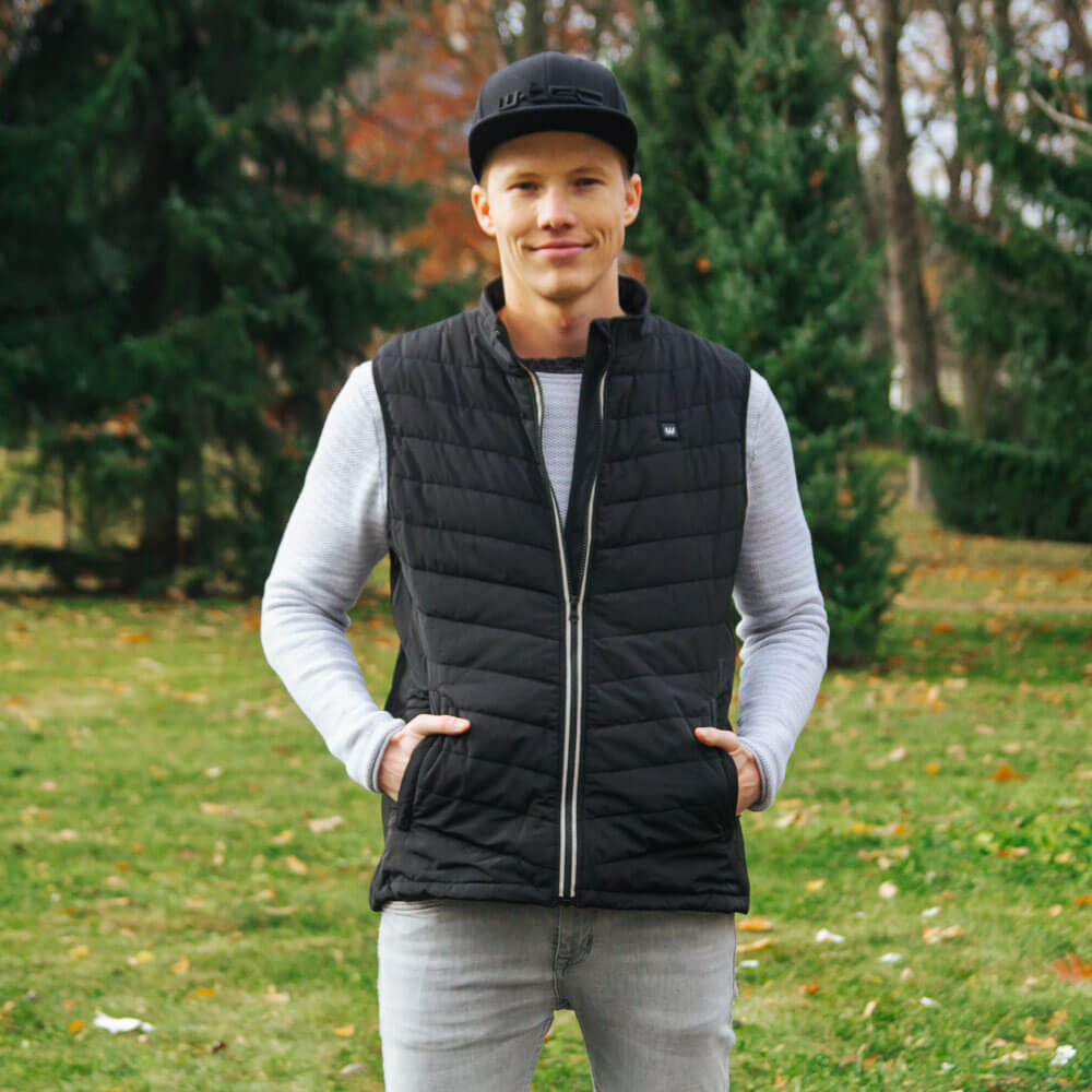 Férfi fűthető mellény W-TEC HEATstem  XL  fekete akciós termékkép 1