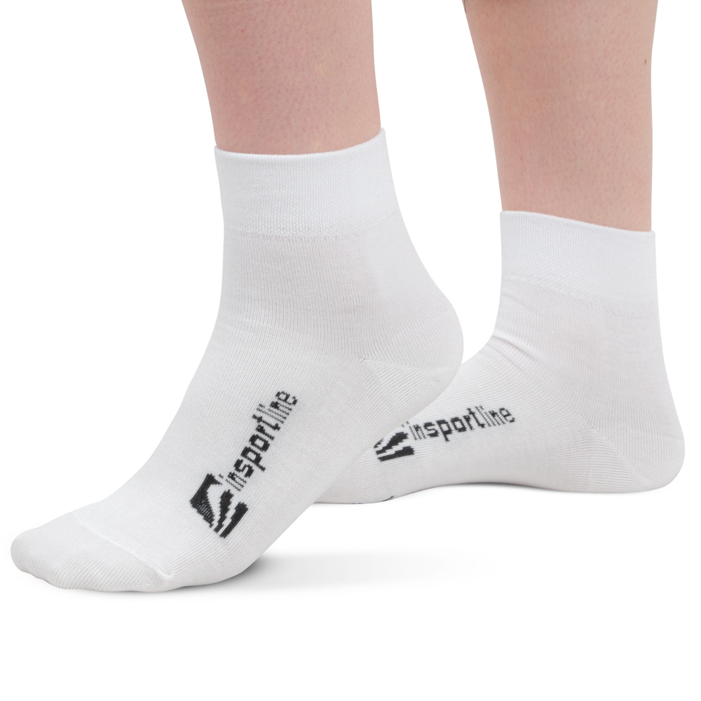 Antibakteriális bambusz zokni inSPORTline Silvatic Mid AG+ 3 pár, unisex, középhosszú, rugalmas, antibakteriális, környezetbarát fekete 35-38 termék 2. képe