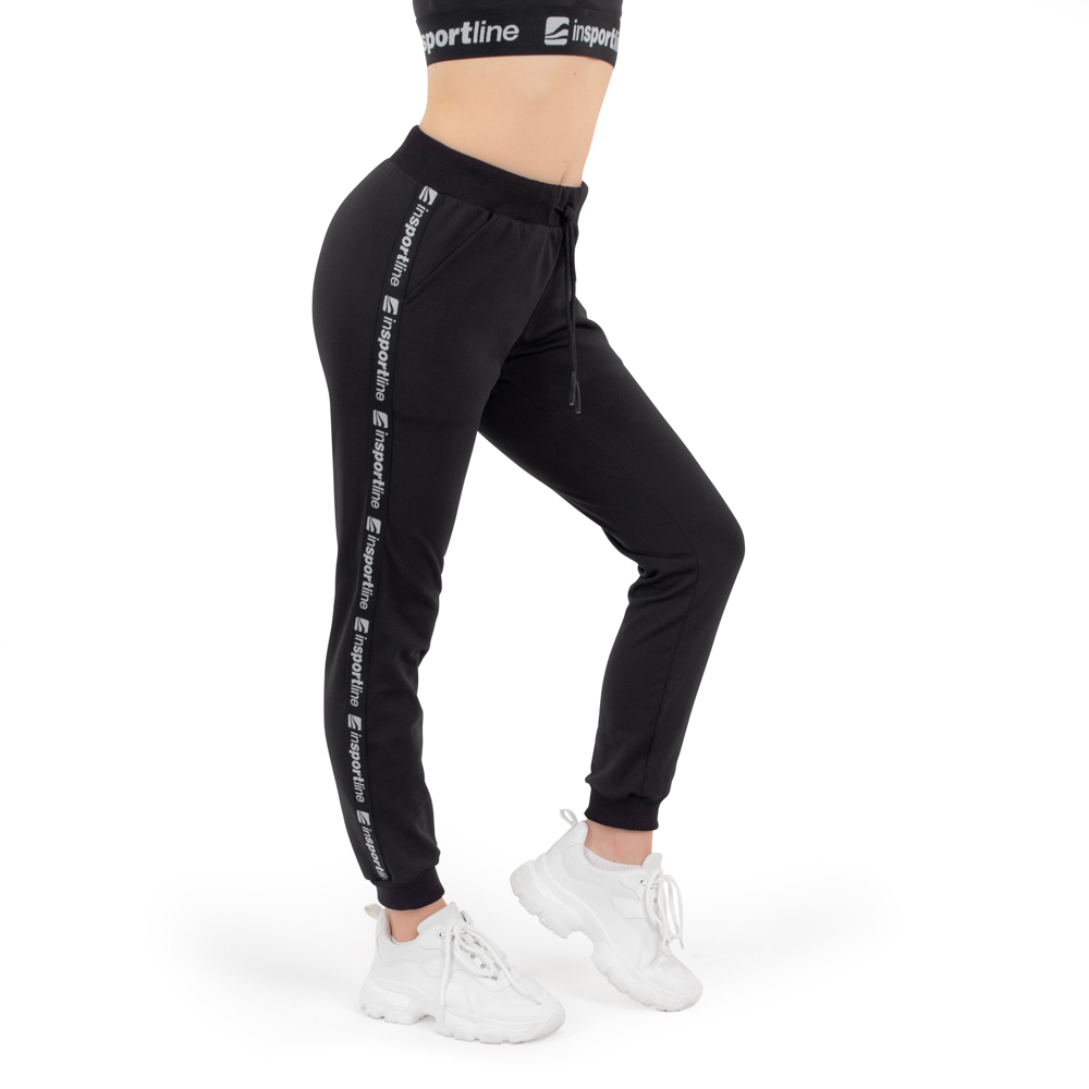 Női melegítőnadrág inSPORTline Comfyday Woman fekete standard XS akciós termékkép 1