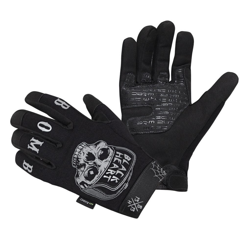 Motoros kesztyű W-TEC Black Heart Garage Built fekete S akciós termékkép 1