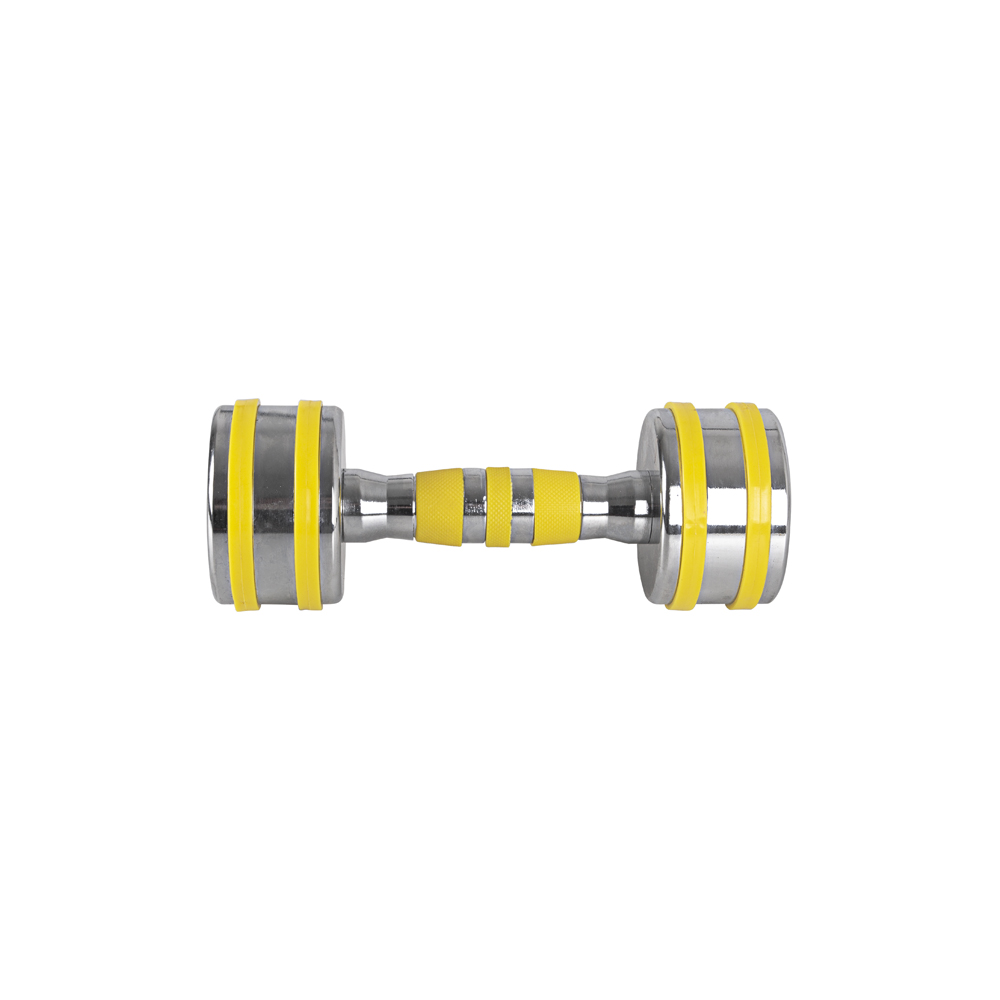 Króm súlyzó inSPORTline Yellsteel 5 kg termék 2. képe