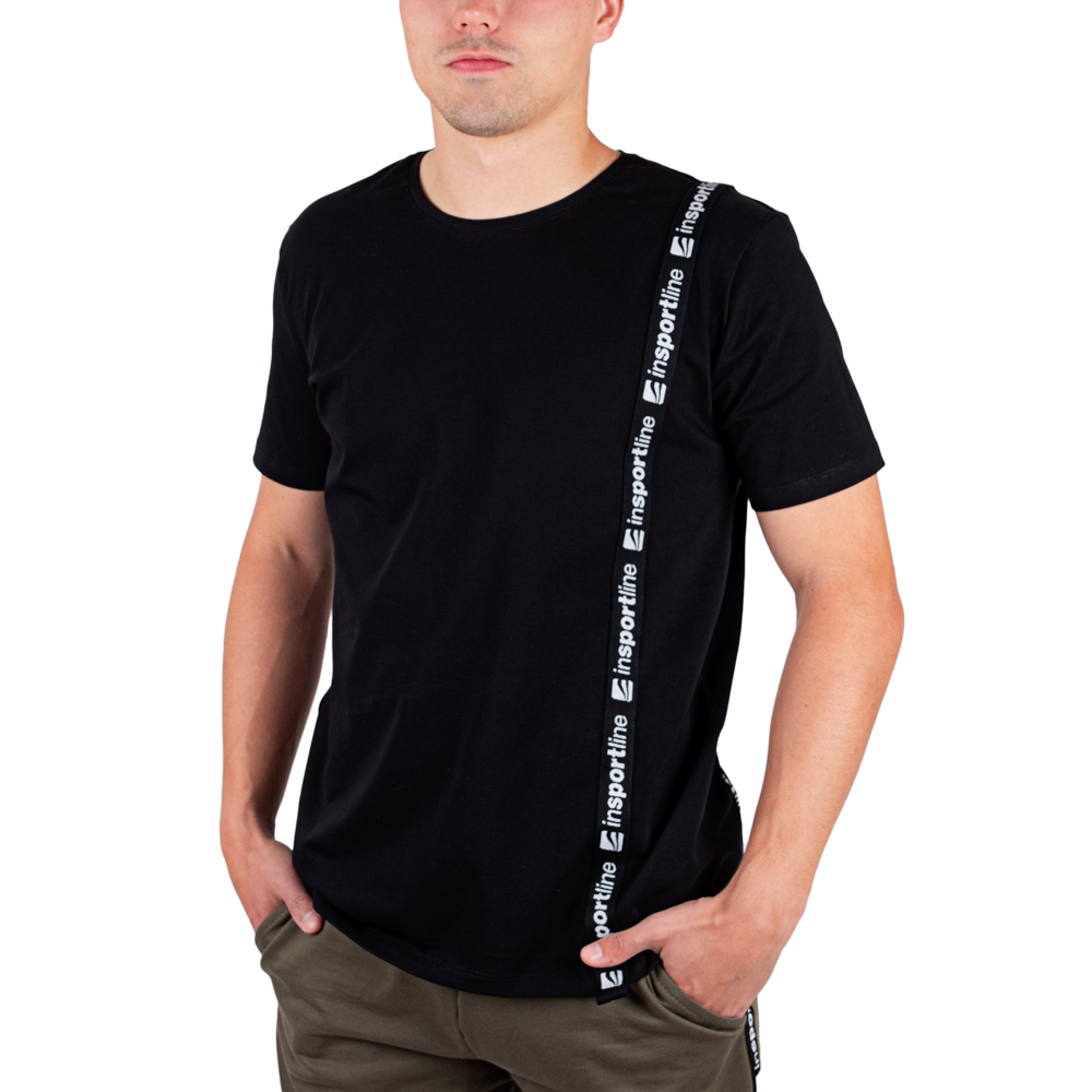 Póló inSPORTline Sidestrap Man fekete XXL akciós termékkép 1