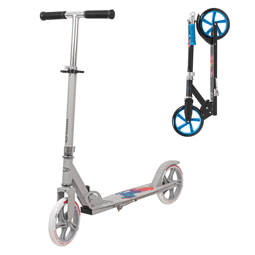 Összecsukható roller WORKER Molden szürke-piros