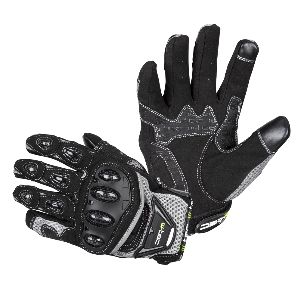 Motoros kesztyű W-TEC Upgear  fekete-szürke  S akciós termékkép 1