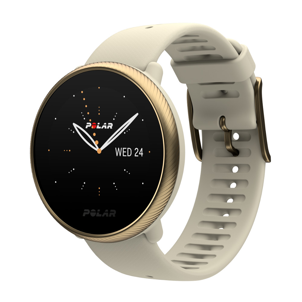 Sportteszter Polar Ignite 2 pezsgő/arany EXTRA fehér HaL csuklópánttal termék 2. képe
