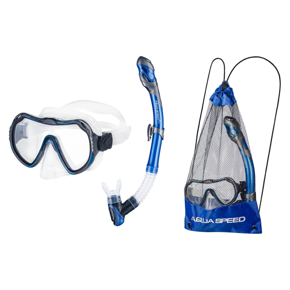 Snorkeling szett Aqua Speed Java+Elba kék