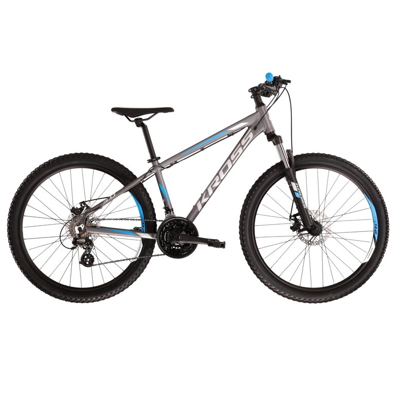 Hegyi kerékpár Kross Hexagon 3.0 27,5" - modell 2022 L (21", 180-190 cm) sötétkék/narancssárga/fehér termék 2. képe