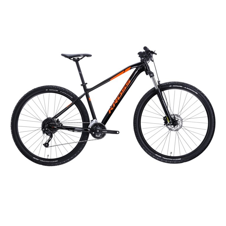 Férfi mountain bike Kross Level 1.0 29" - 2022 S (16", 165-172 cm) fekete/narancssárga akciós termékkép 1