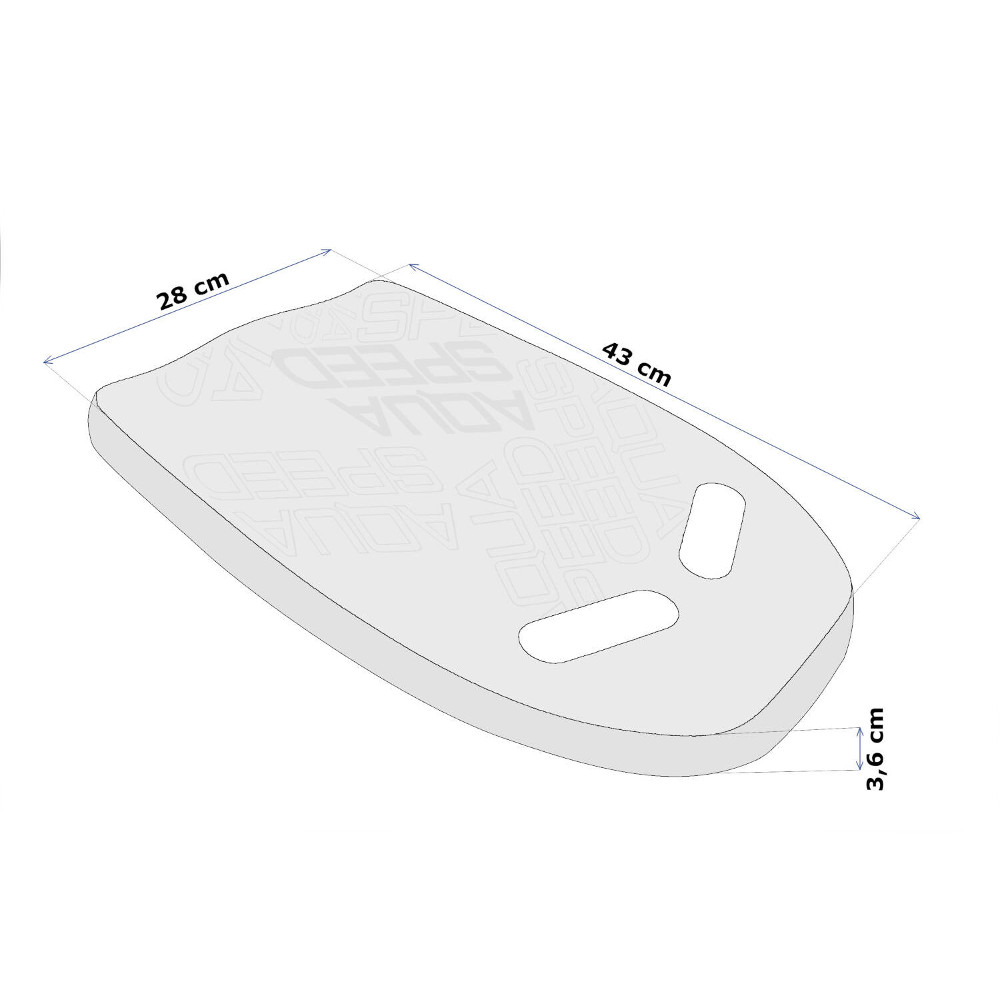 Úszódeszka Aqua Speed Wave Kickboard  Szürke/Fekete termék 2. képe