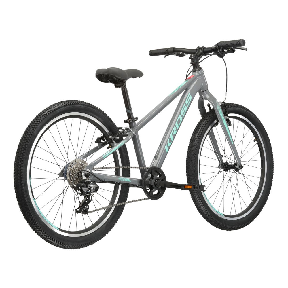 Junior lányka kerékpár Kross LEA JR 2.0 24" - modell 2022 12" (125-145 cm) szürke/türkiz termék 2. képe