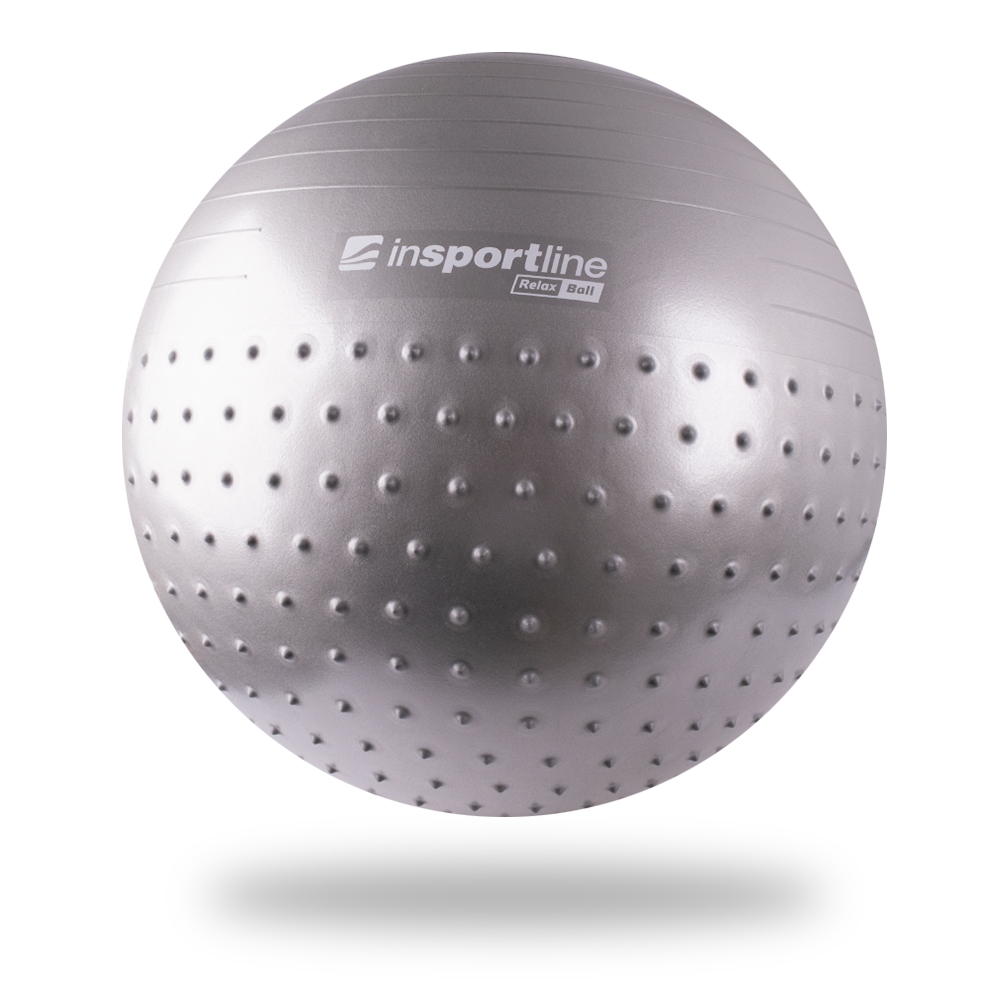 Gimnasztikai labda inSPORTline Relax Ball 65 cm szürke