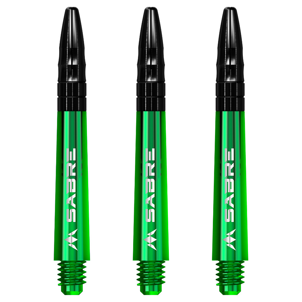 Dart nyíl test Mission Sabre Shafts Green Tweenie 3 db akciós termékkép 1