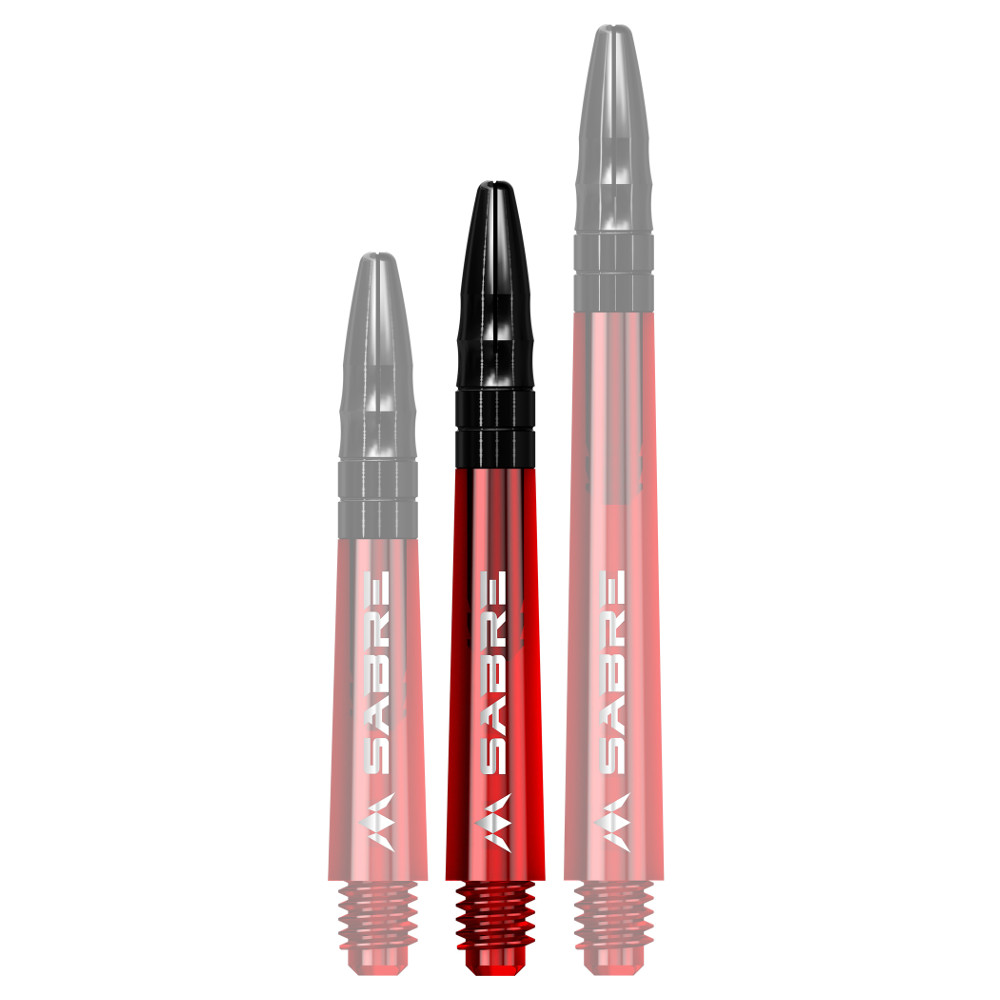 Dart nyíl test Mission Sabre Shafts Red Tweenie 3 db termék 2. képe