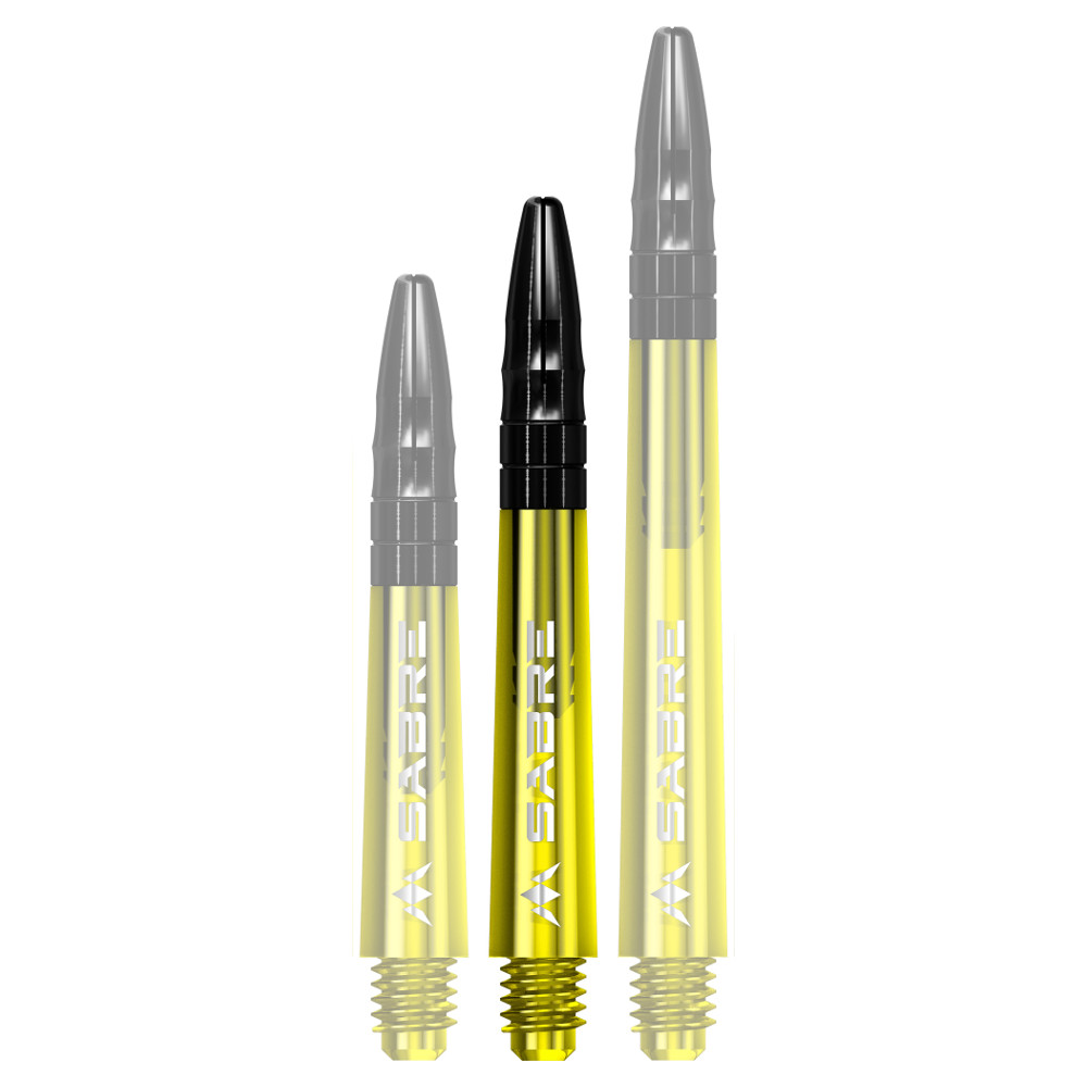 Dart nyíl test Mission Sabre Shafts Yellow Tweenie 3 db termék 2. képe
