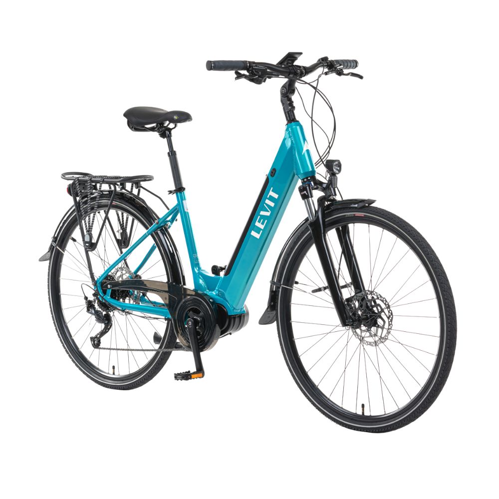 Városi elektromos kerékpár Levit Musca Urban MX 468 28" - 2024  Türkiz gyöngy  18" (160-180 cm) termék 2. képe
