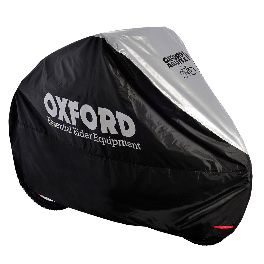 Ponyva kerékpárra Oxford Aquatex Single fekete/ezüst akciós termékkép 1