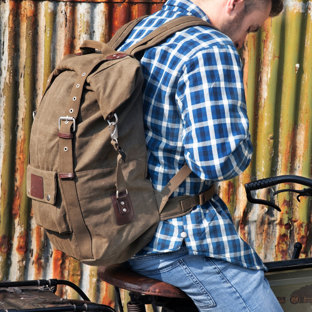 Hátizsák Oxford Heritage Backpack zöld khaki 30l termék 2. képe