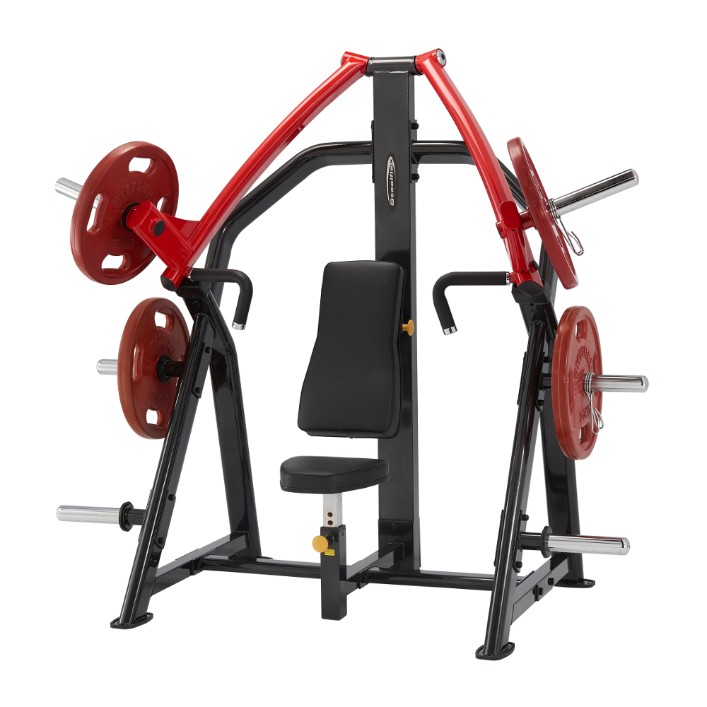 Mellgép Steelflex Plateload Line PSIP  fekete-piros akciós termékkép 1