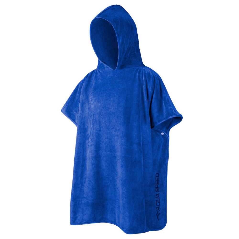 Gyermek poncsó Aqua Speed Kids Poncho 80x140 cm  Királykék akciós termékkép 1