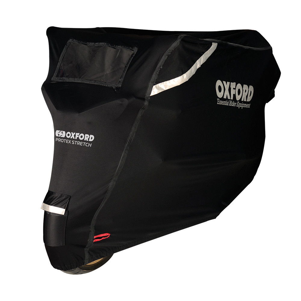 Motoros védőhuzat Oxford Protex Stretch Outdoor M klímamembránnal fekete akciós termékkép 1