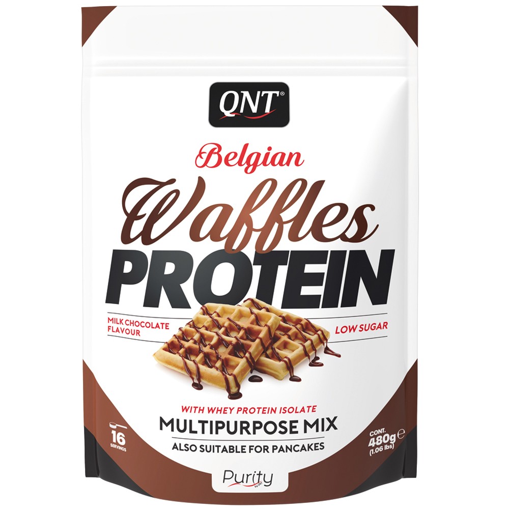 QNT BELGIAN WAFFLES PROTEIN 480G fehér csokoládé