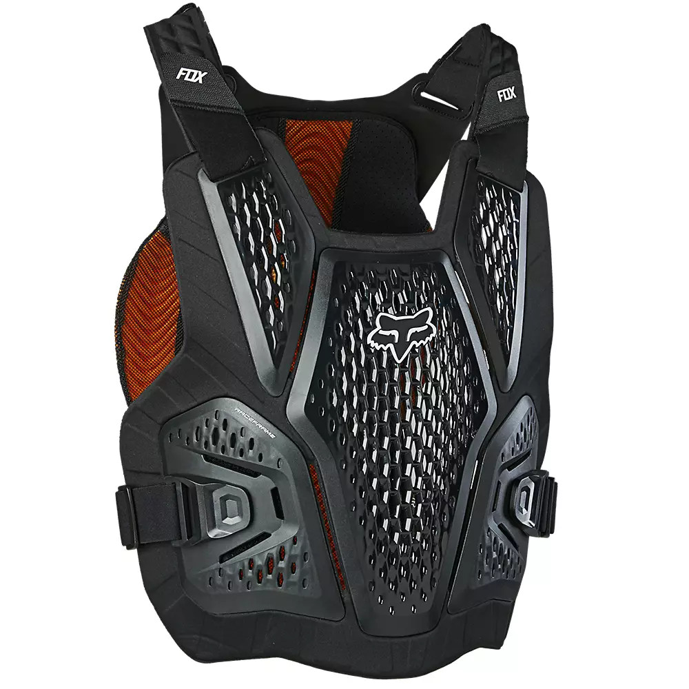 Motoros mellkasprotektor FOX Raceframe Impact SB D3O Black fekete S/M akciós termékkép 1