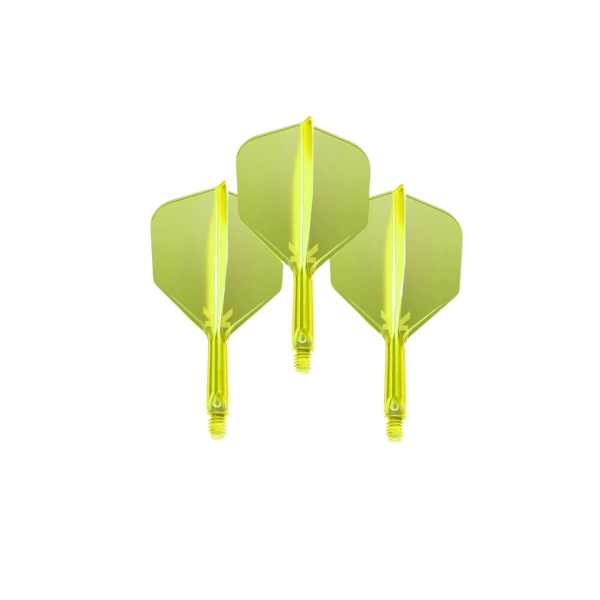 Dart nyíl Target K-Flex Neon No.6 Short 3 db  fluo sárga akciós termékkép 1