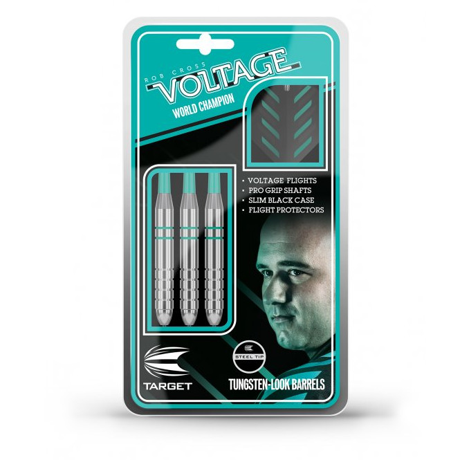 Darts nyíl Target Rob Cross Silver Voltage Steel 3 db 24 g termék 2. képe